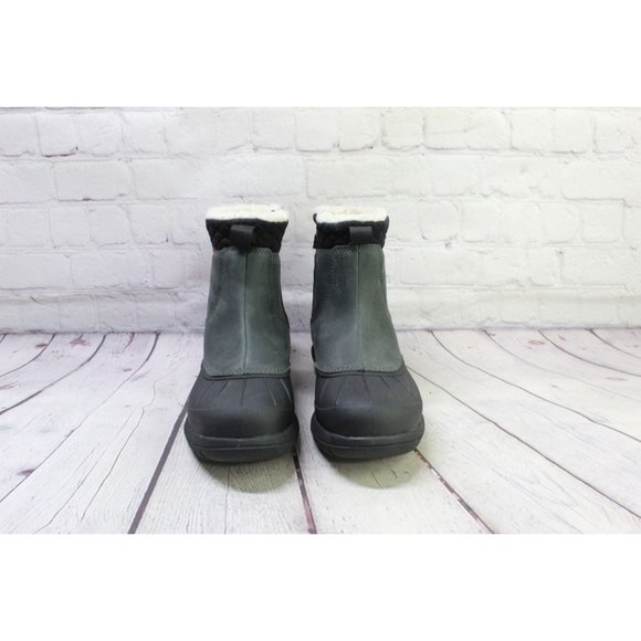 NWT! LL Bean Black Leather Waterproof Storm Chaser Boots 5, Zip 9.5 M - Picture 4 of 9